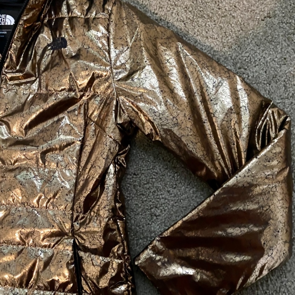The North Face Women's Sz. M Harway Insulated Parka Jacket Metallic - Picture 4 of 6